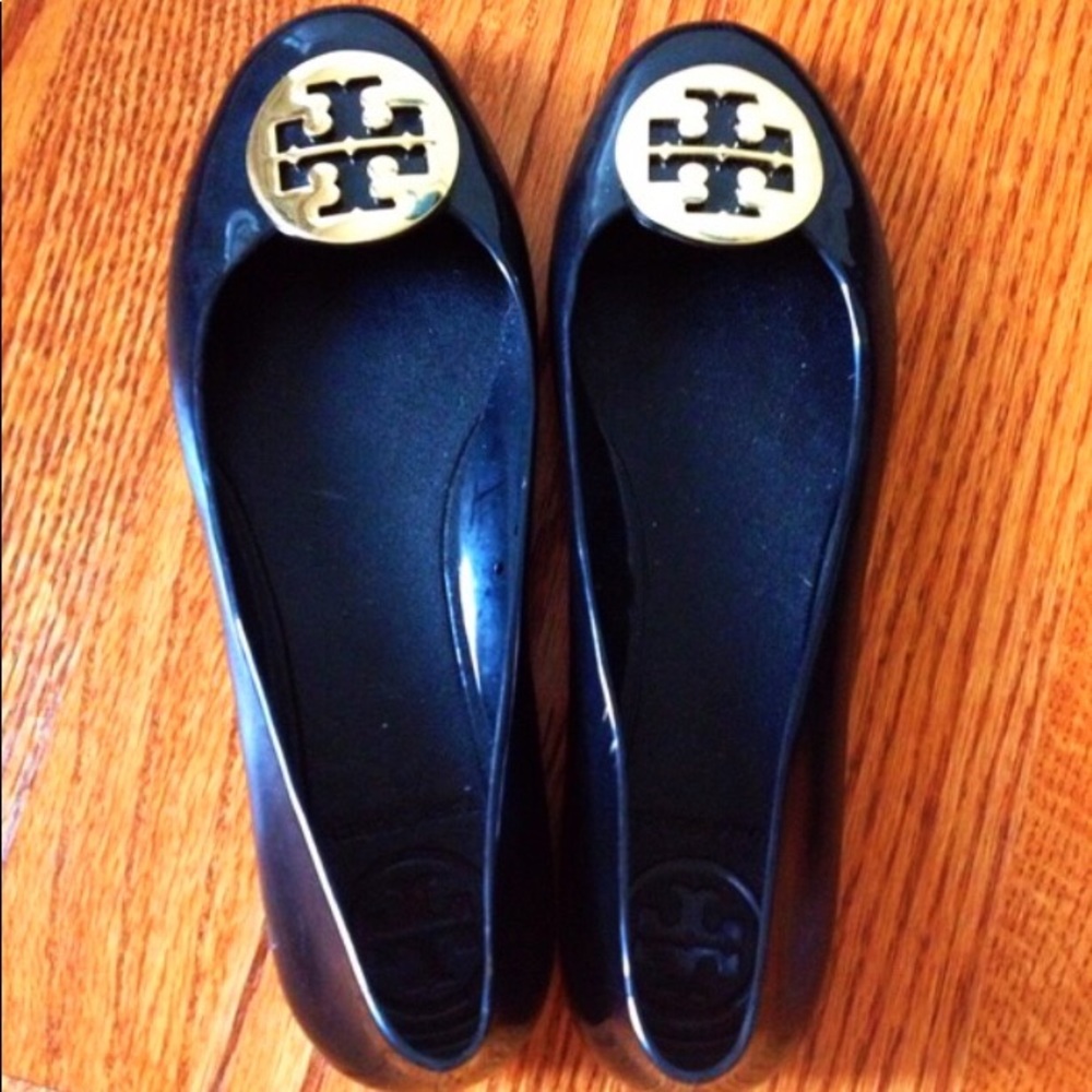 Tory Burch black jelly shoes